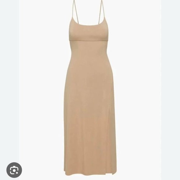 Aritzia Dreamweaver Dress (Brand New with tag - Size Small - Gold Camel) - Picture 2 of 3